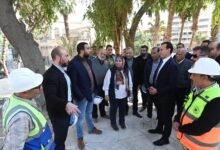 مساعد وزير الإسكان يتفقد مشروع تطوير وإحياء حديقة الأزبكية