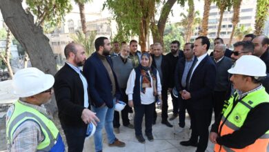 مساعد وزير الإسكان يتفقد مشروع تطوير وإحياء حديقة الأزبكية