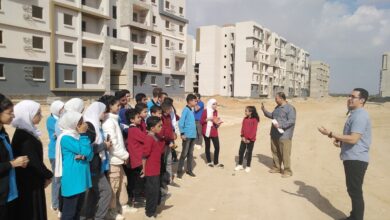 جهاز مدينة العاشر من رمضان يُنظم زيارة ميدانية لطلاب إحدى المدارس للتعرف على المشروعات القومية