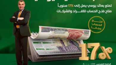 البنك الأهلي المصري يطرح «حساب جاري» بعائد يومي يصل إلي 17% سنوًيا