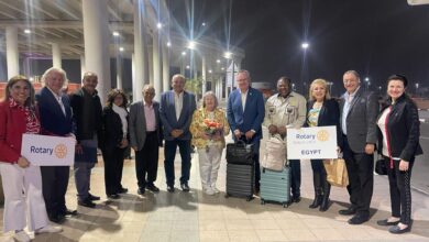 رئيس منظمة الروتاري الدولي يصل القاهرة في زيارة لمدة 3 أيام لمتابعة المشروعات التنموية و لقاء أعضاء روتاري مصر