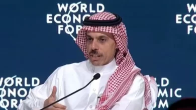  وزير الخارجية السعودي يشارك في جلسة بعنوان “الضغوطات في منطقة الشرق الأوسط” خلال المنتدى الاقتصادي العالمي